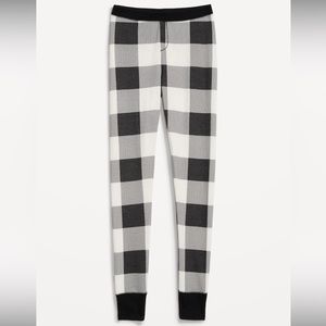 Old Navy Women’s Thermal Black & White Buffalo Plaid PJ Pants
